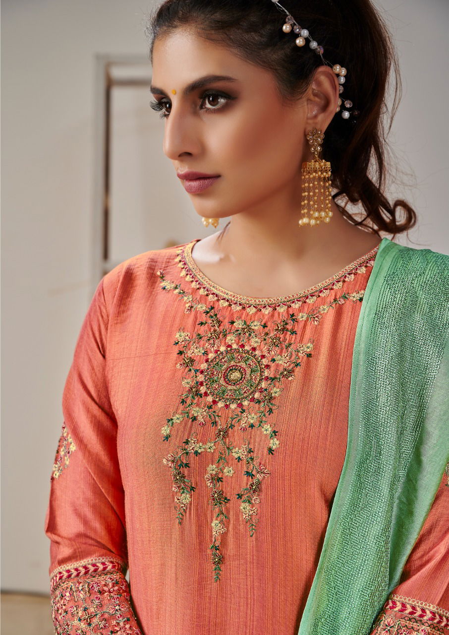 Koodee Sonpari 1 Fancy Viscose Festive Wear Kurti With Sharara And Dupatta Collection